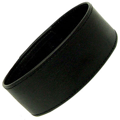 Blk leather 1-1/2" Velcro Armband