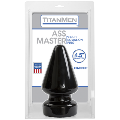 Titanmen Ass Master Butt Plug 4.5 Inches Black