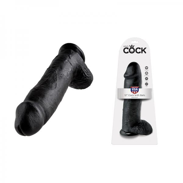 King Cock 12in Cock - Black