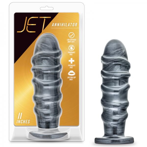 Jet Annihilator Carbon Metallic Black Butt Plug