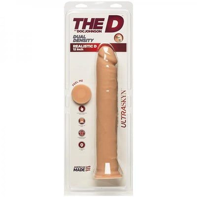 The D Realistic D 12 inches Ultraskyn Beige Dildo