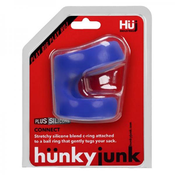 Hunky Junk Connect Cock Ball Tugger Blue