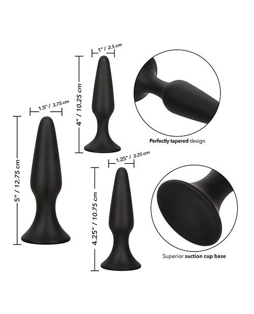 Colt Silicone Anal Trainer Kit - Black