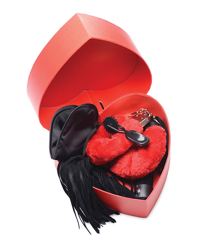 Frisky Passion Fetish Kit W-heart Gift Box - Red